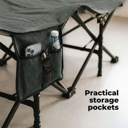 Levede Camping Cot Heavy Duty Travel Folding Camping Bed with Mattress Portable