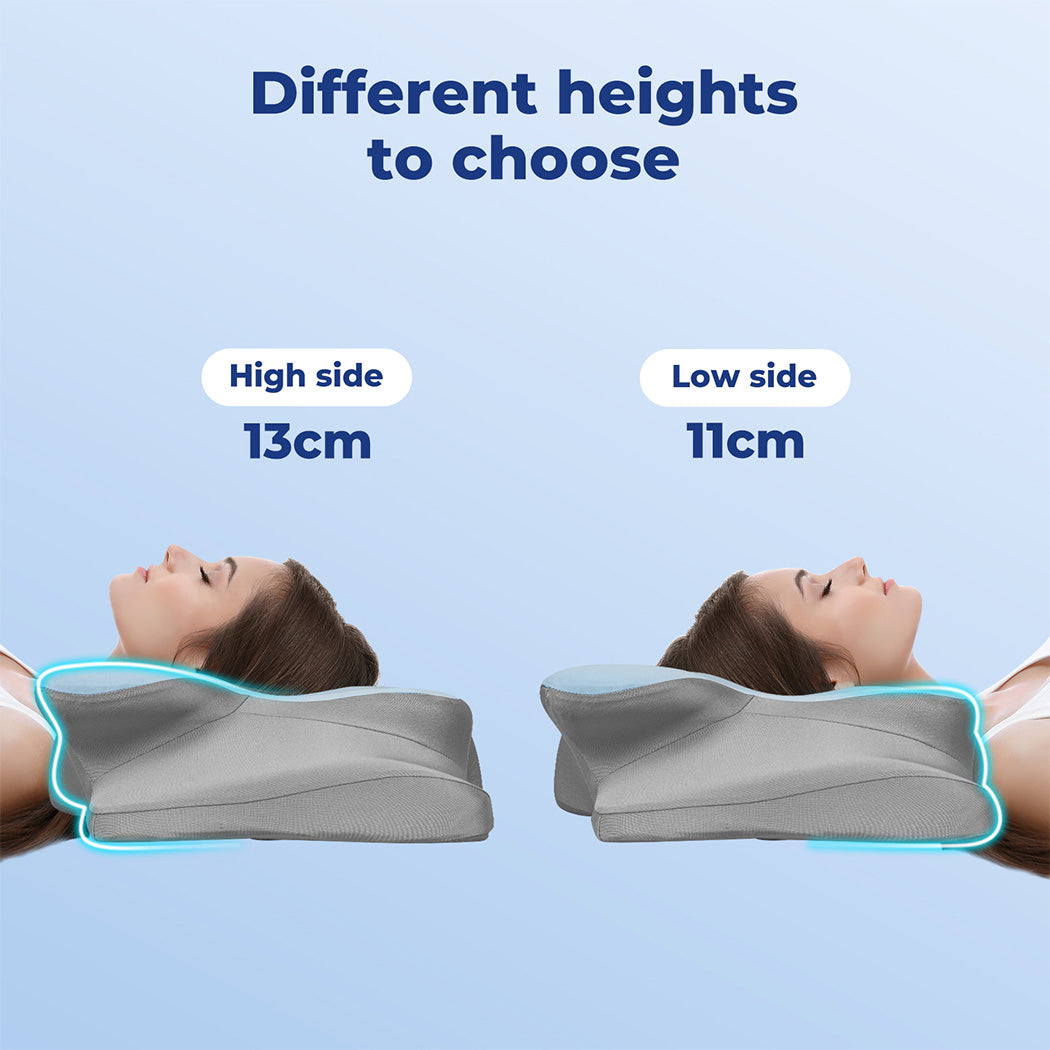 Lavio Contour Orthopedic Pillow Memory Foam Ergonomic Cervical Neck Pain Relief