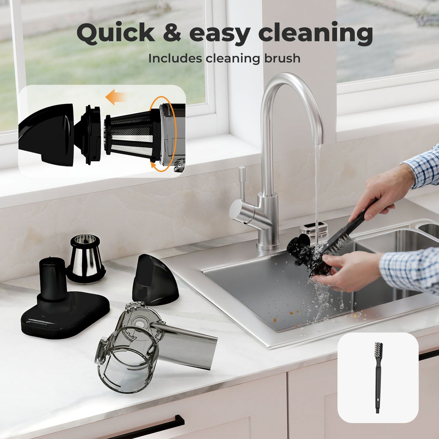 Spector Cold Press Juicer Slow Juicer 150W Fruit Vegetable Health Processor