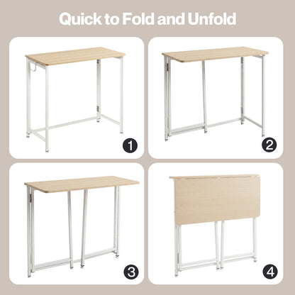 Levede Folding Computer Desk Small Laptop Study Table Portable Office Desk 80cm