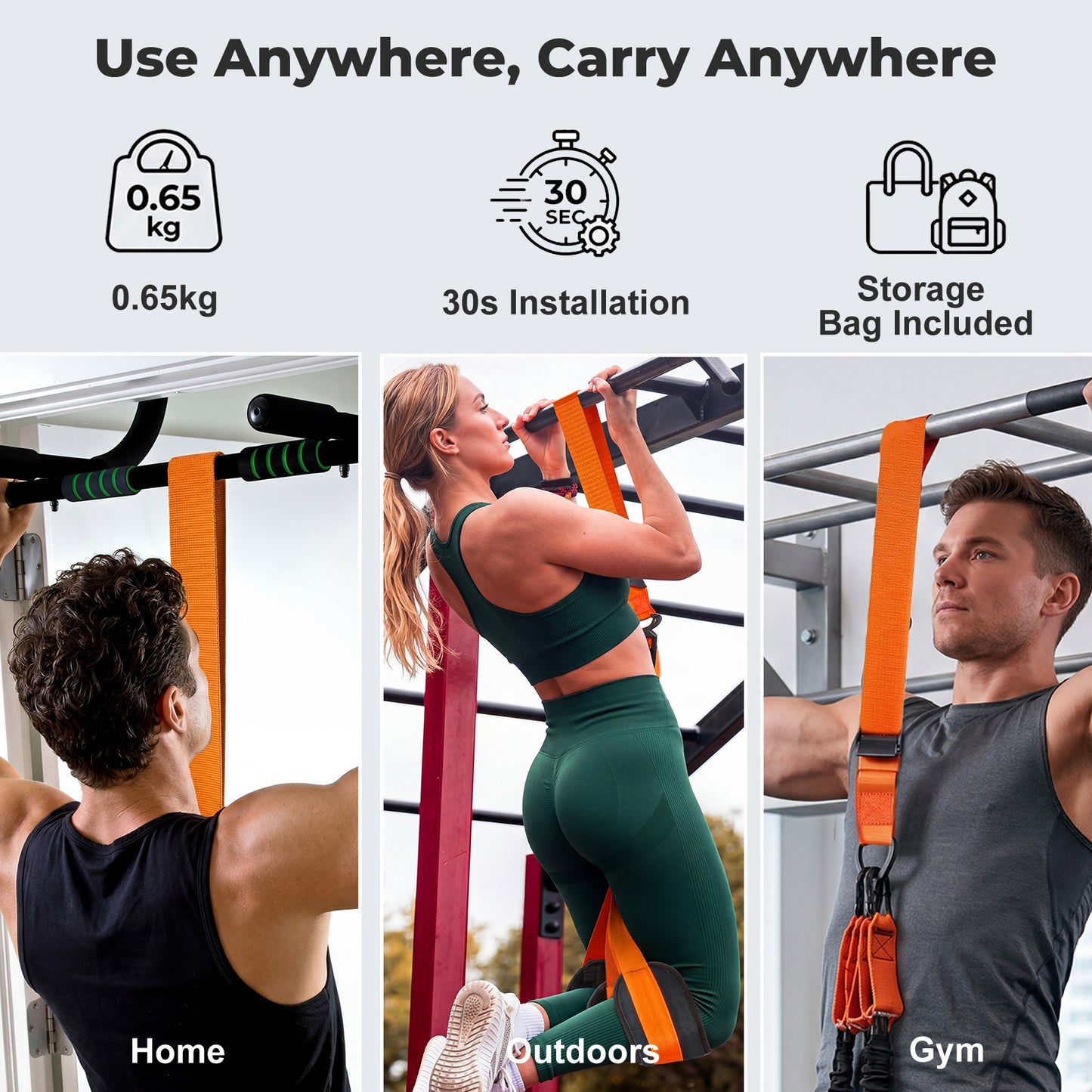 Centra Pull Up Assistance Band Heavy Duty Adjustable Gym Strength Training Set