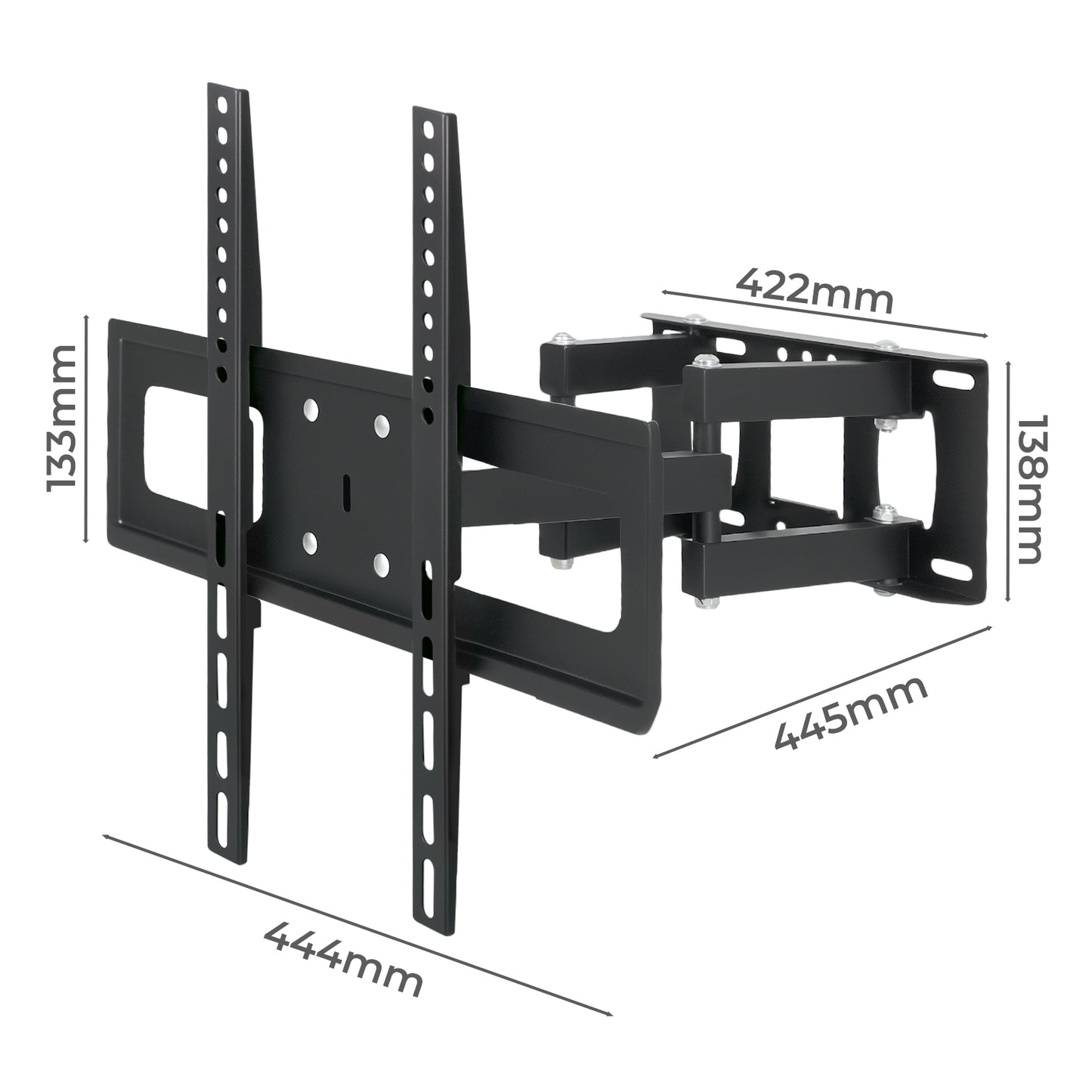 Levede TV Wall Bracket Full Motion Swivel Tilt for 32 40 42 46 50 55 65" TV