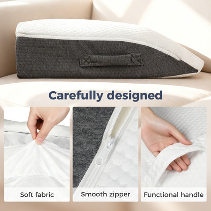 Lavio Leg Elevation Pillow Wedge Momory Foam For Knee Hip Lower Back Pain Relief