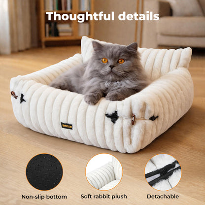 Skylos Pet Sofa Couch Bed for Cats Small Dog Washable Expandable Soft Deep Sleep