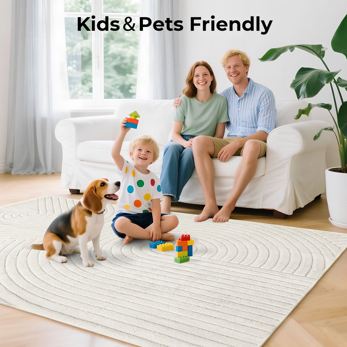 Marlow Large Area Rug for Living Room Floor Carpet Rug Runner Washable Non Slip