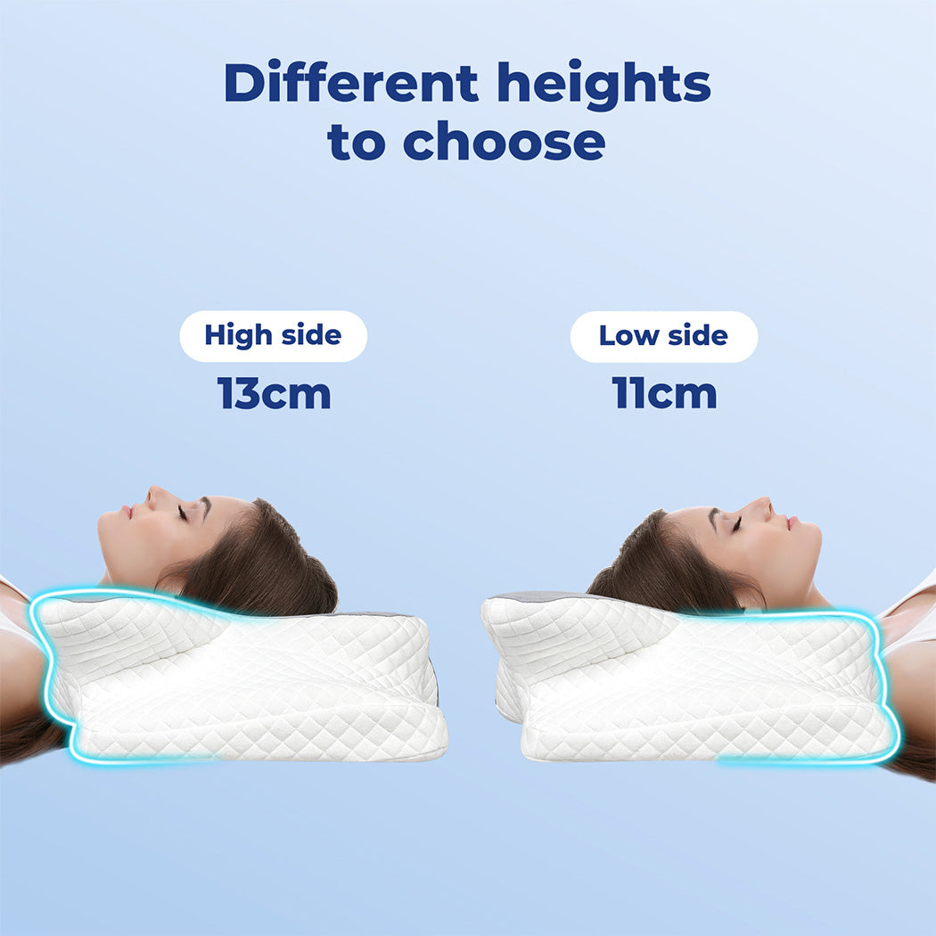 Lavio Ergonomic Pillow Cervical Neck Memory Foam Orthopedic Shoulder Pain Relief