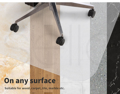 Marlow Non Slip Office Chair Desk Mat Floor Computer Carpet Protector PVC Clear