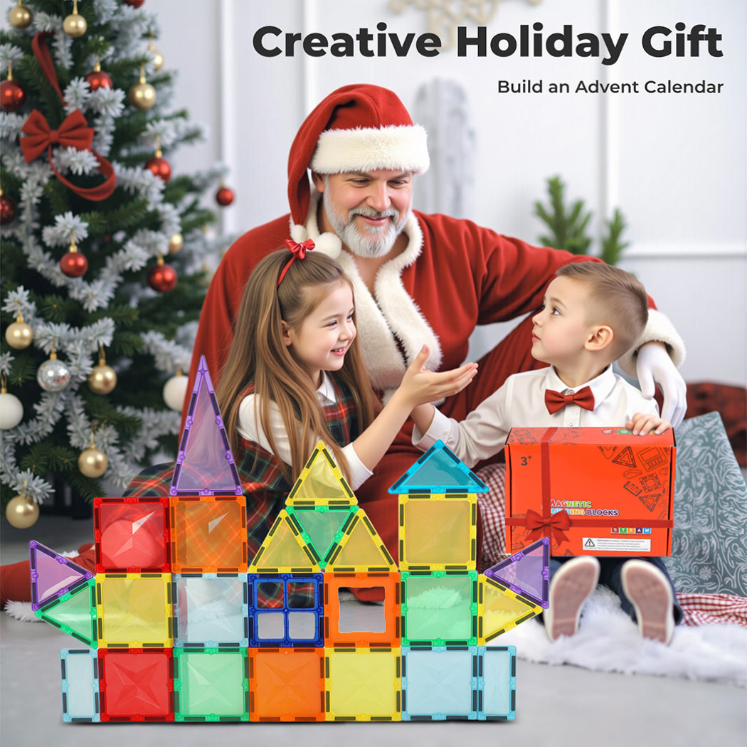 Dekko 60pc Magnetic Building Blocks Set STEM Educational Toys for Kids Gifts