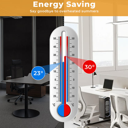 Marlow 2PC Blackout Blinds Stick On 100% Blockout Curtain for Window Shades Film