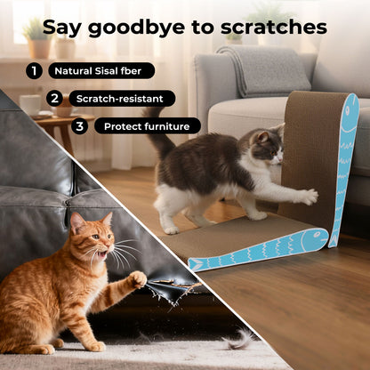 Skylos 2PCS Cat Scratching Board Cardboard Cat Scratcher Scratching Pad Lounge