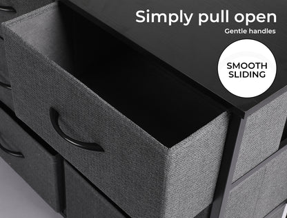 Levede Fabric Chest of 8 Drawers Storage Organizer Bedroom Home Furniture Unit
