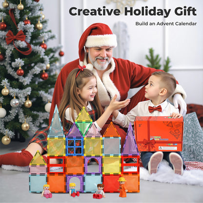 Dekko 100Pcs Magnetic Tiles Building Blocks Kids Educational Construction Toys
