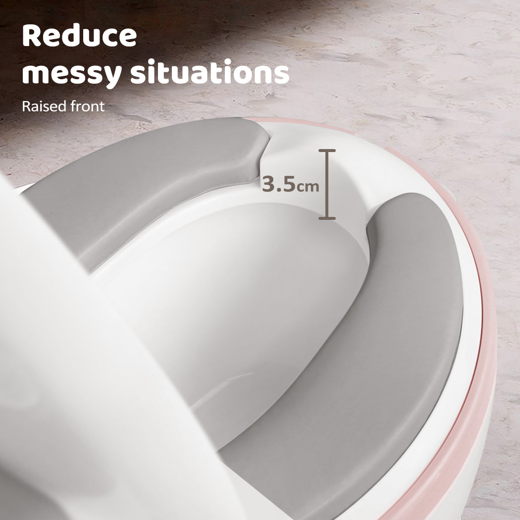 Dekko Kids Potty Trainer Seat Safety Toilet Training Toddler Non-Slip Pink
