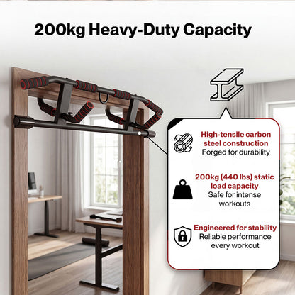 Centra Pull Up Bar Doorway Chin Up Bar Easier Strength Trainer Resistance Band