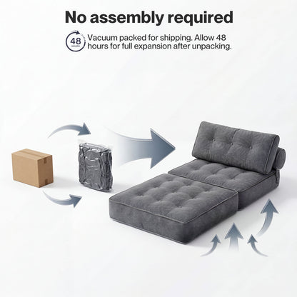 Levede Convertible Sofa Bed 3-IN-1 Portable Boneless Counch Lightweight Foldable