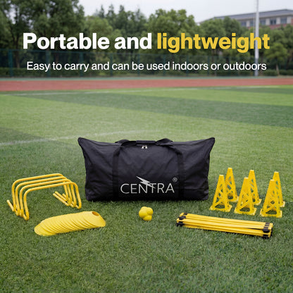 Centra  Football Training Equipment Pro Agility Kit Speed Ladder Cones Hurdle