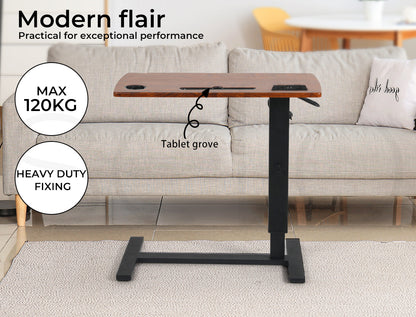 Standing Desk Height Adjustable Stand Folding Laptop Table Shelf Electric USB