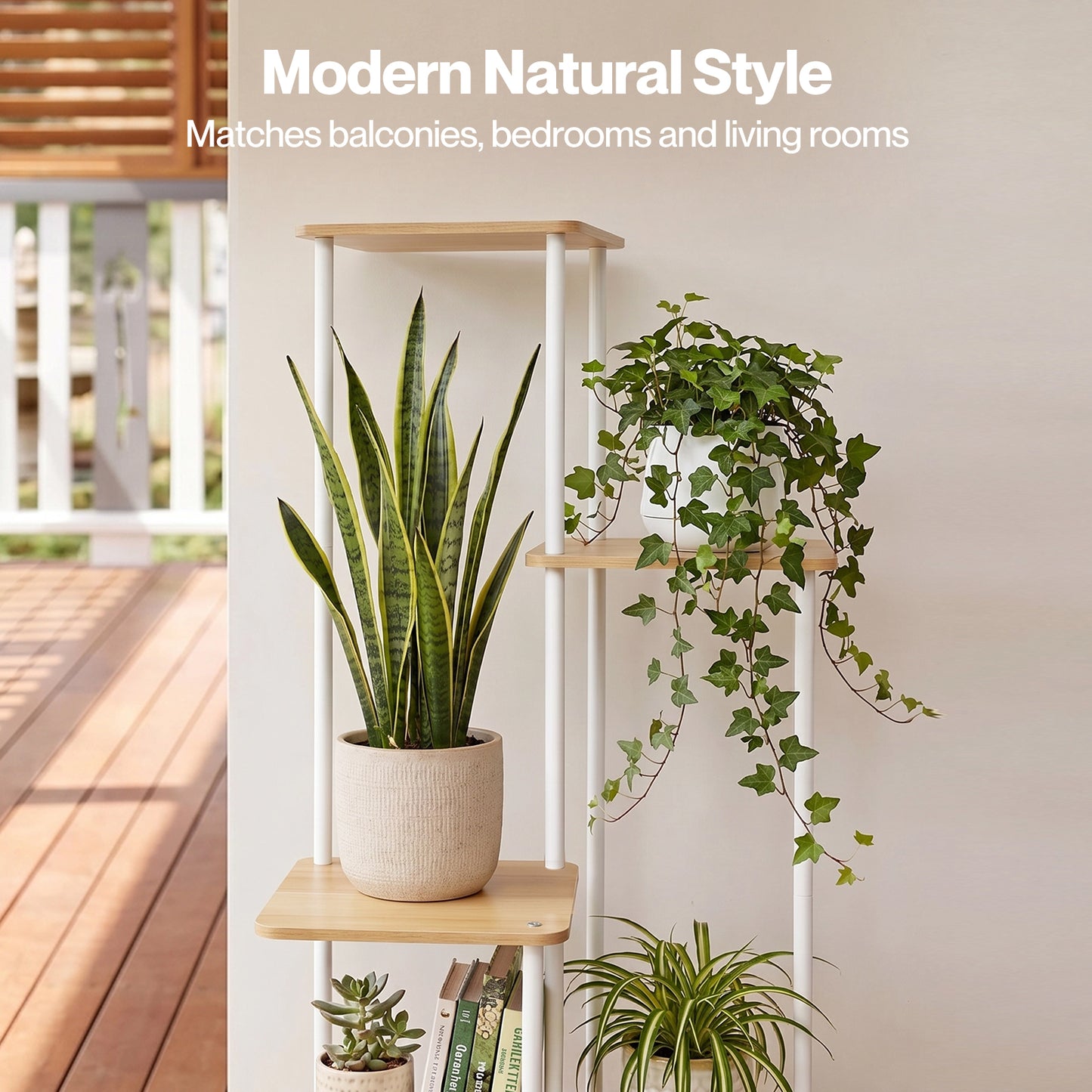 Levede 5 Tier Plant Stand Flower Pot Display Rack Metal Corner Planter Holder