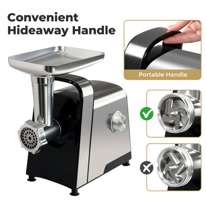 Spector Meat Grinder Electric Mincer Sausage Filler Kibbe Maker Stainless Steel