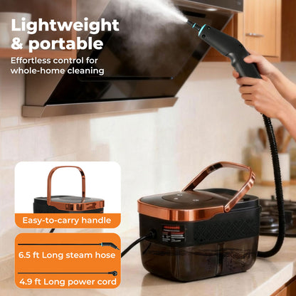Spector Steam Cleaner Portable Multipurpose Steamer with Tools 6 Level 1600ml