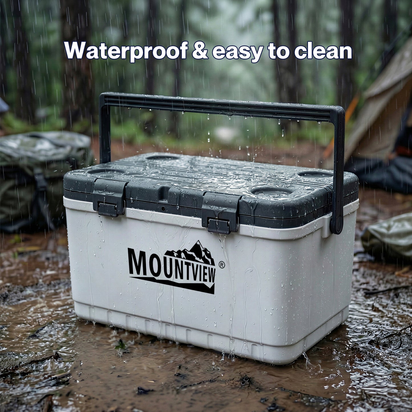 Mountview Cool Box White Portable Large Cooler Ice Food Camping Beach Picnic