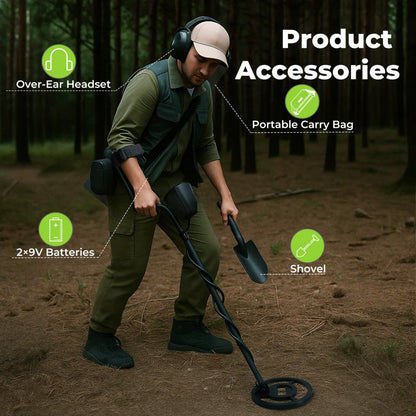 Traderight Metal Detector Professional Waterproof for Beginner 4 Search Mode