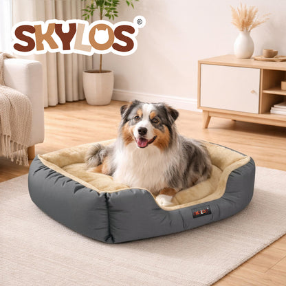 Skylos Pet Dog Bed Cat Mattress Luxury Soft Puppy Cushion Warm Pet Basket Large