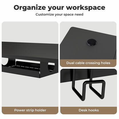 Levede Electric Standing Desk  Adjustable Height Workstation 160cm Metal Frame