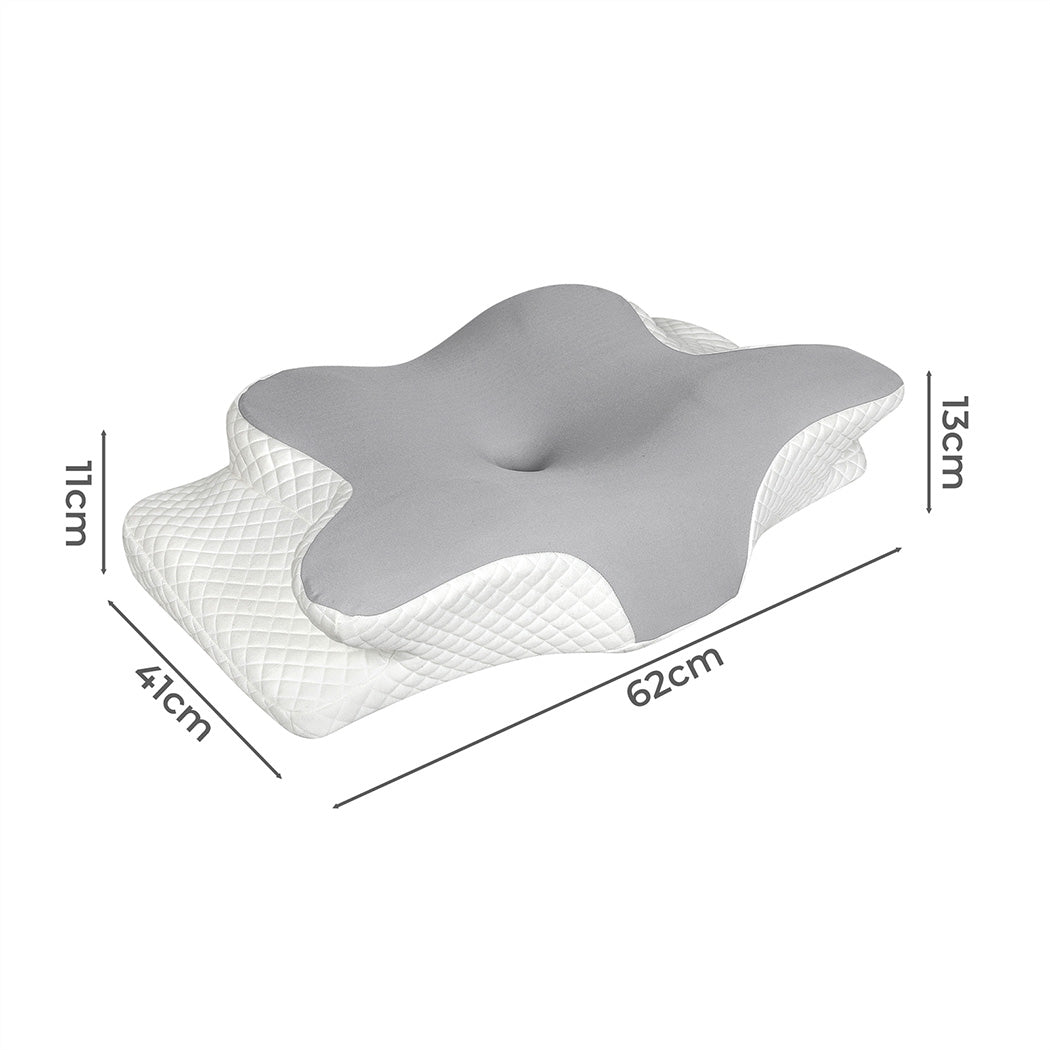Lavio Ergonomic Pillow Cervical Neck Memory Foam Orthopedic Shoulder Pain Relief