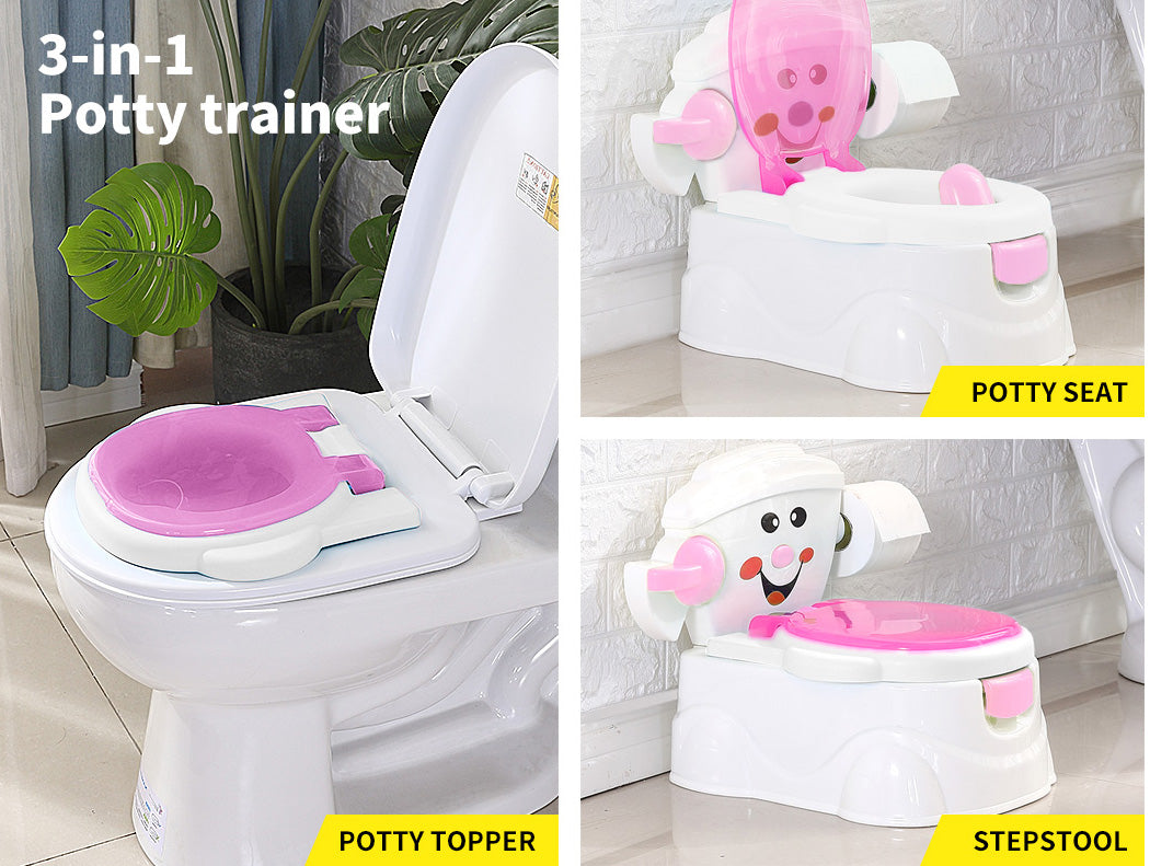 Dekko Kids Potty Seat Trainer Safety Toilet Training Toddler Children Non Slip