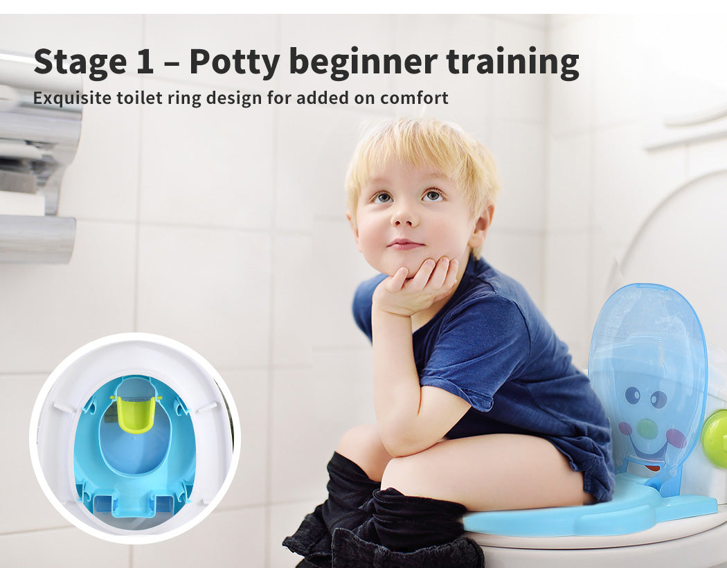 Dekko 3-in-1 Kids Potty Trainer Baby Toilet Traning Seat  Toddler Safety Chair