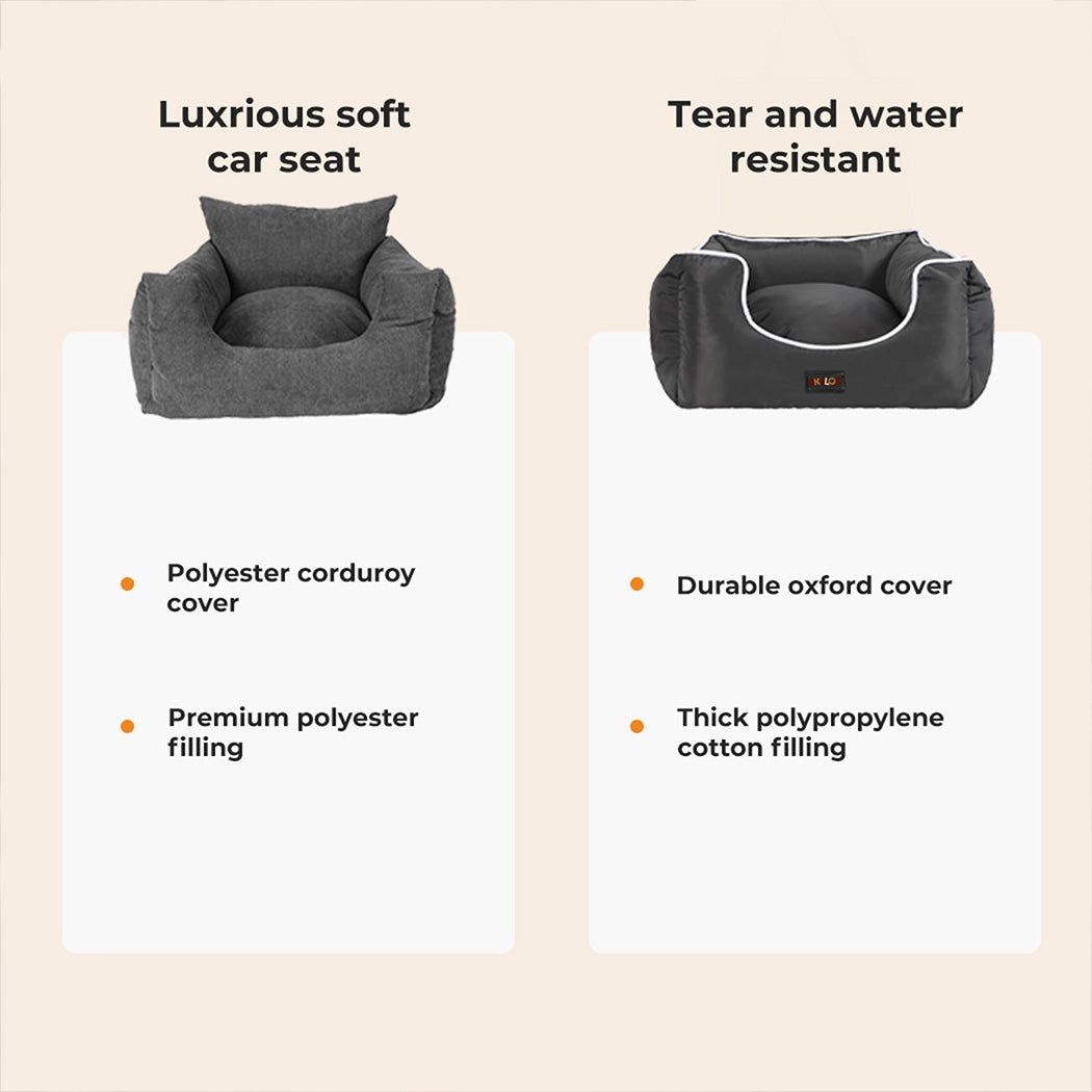 Skylos Pet Car Seat Dog Booster Mat Portable Large Travel Bed Removable Washable