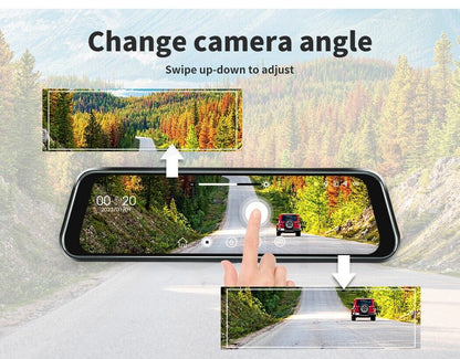 Monvelo Dash Cam Front and Rear 1080P Camera Car DVR Recorder Night Vision 10"