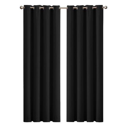 Marlow Thermal Blackout Curtains Pair Eyelet Ring Top for Bedroom Living Room