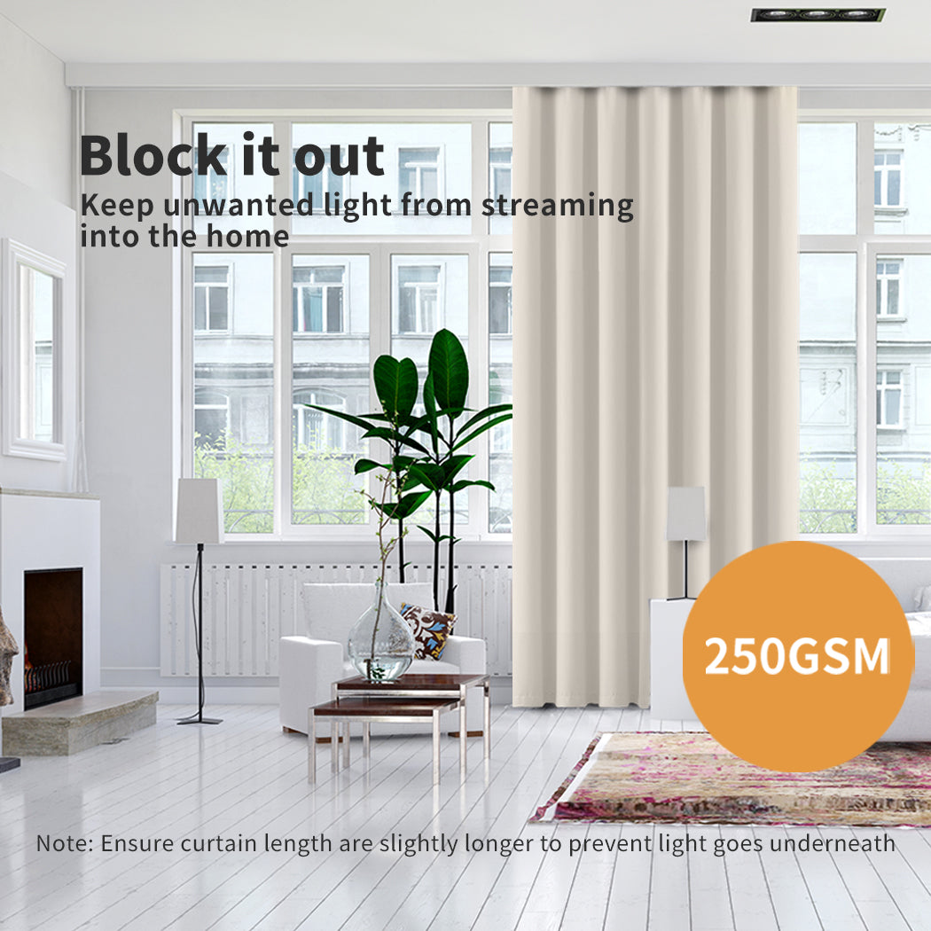 Marlow Thermal Blockout Curtains 2 Panel Eyelet Ring Top 66 x 54in Sun Block