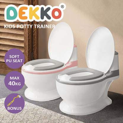 Dekko Kids Potty Trainer Seat Safety Toilet Training Toddler Children Non-Slip