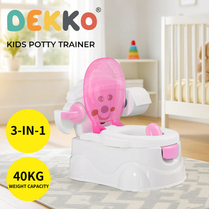 Dekko Kids Potty Seat Trainer Safety Toilet Training Toddler Children Non Slip