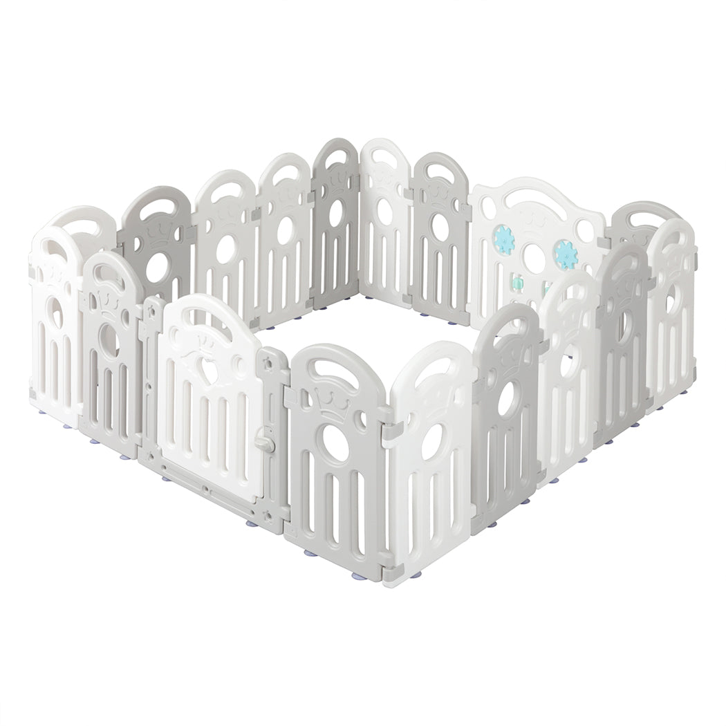 Dekko Baby Playpens Kids Safety Gate Toddler Fence Child Play Pen Toy 18 Panels