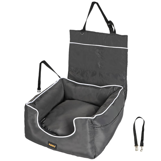 Skylos Dog Car Booster Seat  Pet Backrest Safe Protector Waterproof Travel Bed