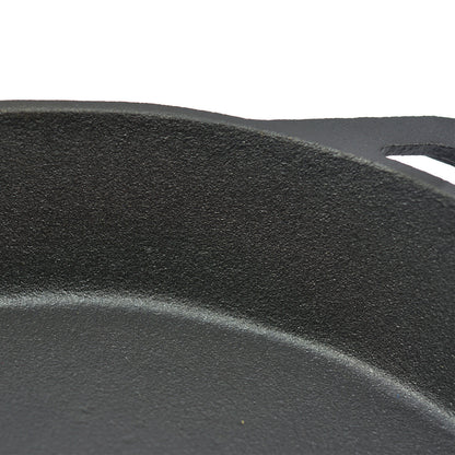 Toque Frying Pan Non Stick Cast Iron 30cm Steak Skillet Round BBQ Grill Camping