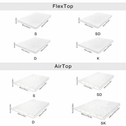 Lavio Mattress Topper Memory Foam Cooling Gel Bamboo Charcoal 5cm 7cm 8cm 10cm