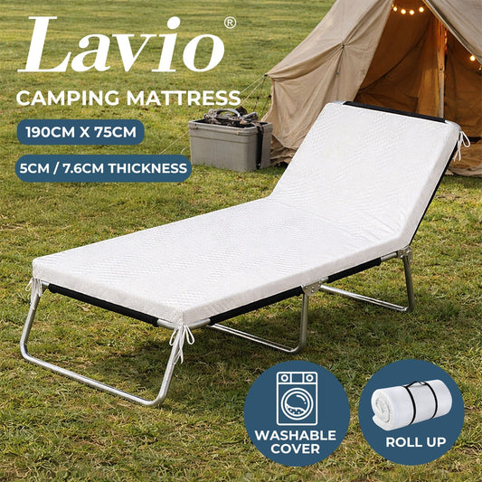 Lavio Camping Mattress Topper Memory High Density Foam Mattress Roll Floor Mat