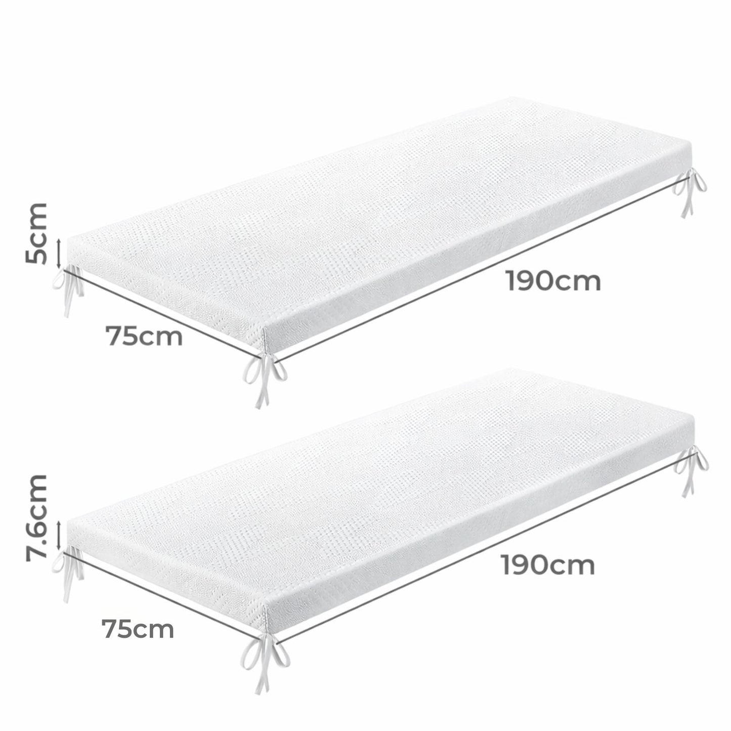 Lavio Camping Mattress Topper Memory High Density Foam Mattress Roll Floor Mat