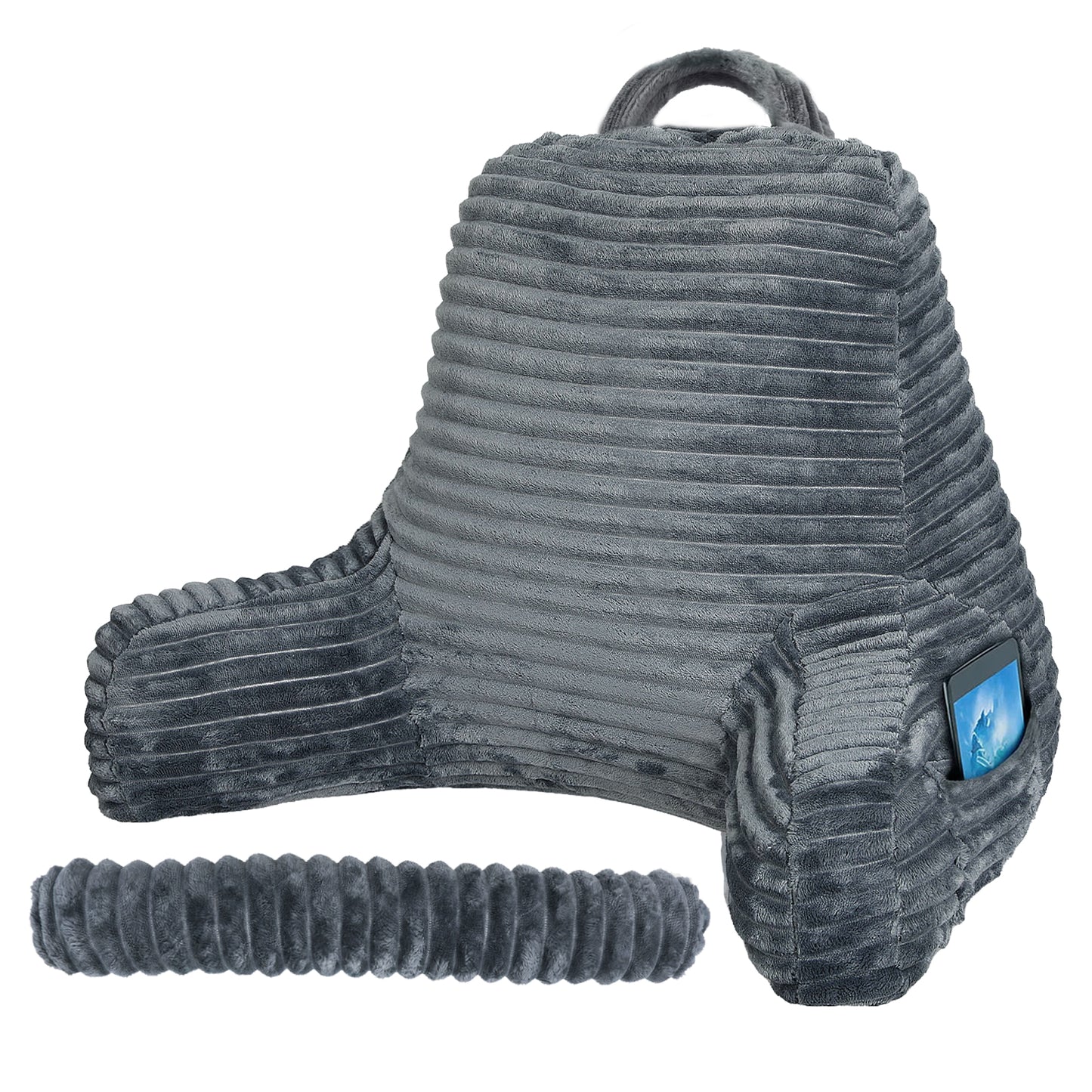 Lavio Backrest Reading Pillow Lumbar Support Arm Seat Cushion Machine Washable