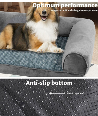 Skylos Orthopedic Pet Bed Foam Large Dog Bedding Plush Mattress Soft Cushion Mat