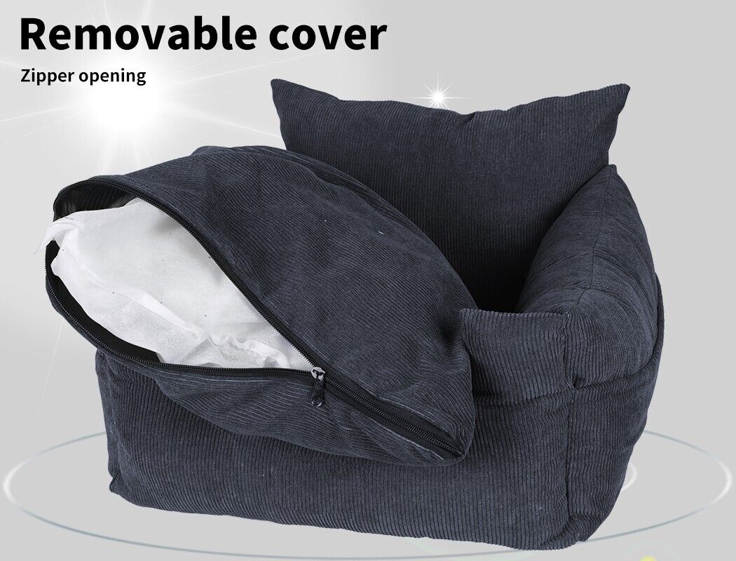 Skylos Pet Car Seat Dog Booster Mat Portable Large Travel Bed Removable Washable