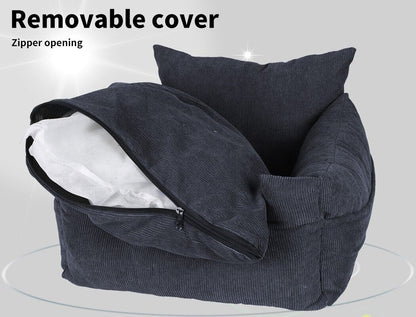 Skylos Pet Car Seat Dog Booster Mat Portable Large Travel Bed Removable Washable