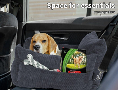 Skylos Pet Car Seat Dog Booster Mat Portable Large Travel Bed Removable Washable