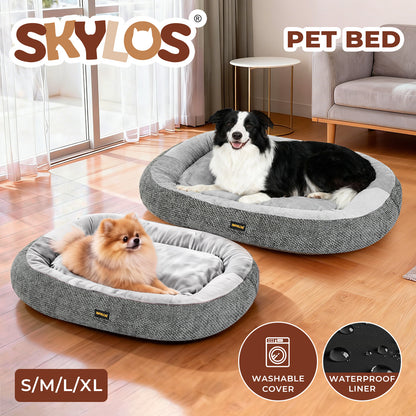 Skylos Orthopaedic Dog Bed Washable Waterproof Caliming Pet Bed Soft Non Slip