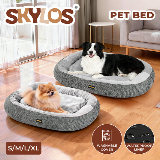Skylos Orthopaedic Dog Bed Washable Waterproof Caliming Pet Bed Soft Non Slip